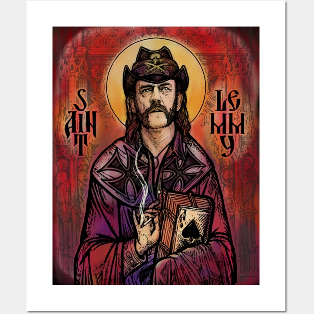 Saint Lemmy Wall Art by Roberto Jaras Lira